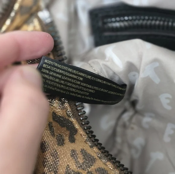 AIMEE KESTENBERG Leopard Cheetah Print Leathee CAR-GO SHOULDER SATCHEL BAG - Picture 12 of 14